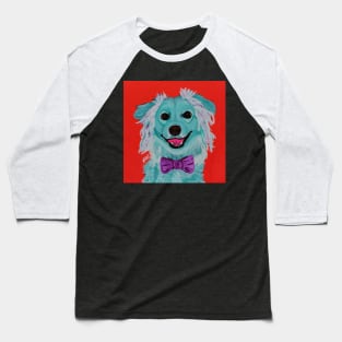 Teal Schipperke Finley Dog Pop Pup Baseball T-Shirt